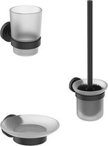 Ideal Standard IOM Toiletborstel Accessoires-set Zwart