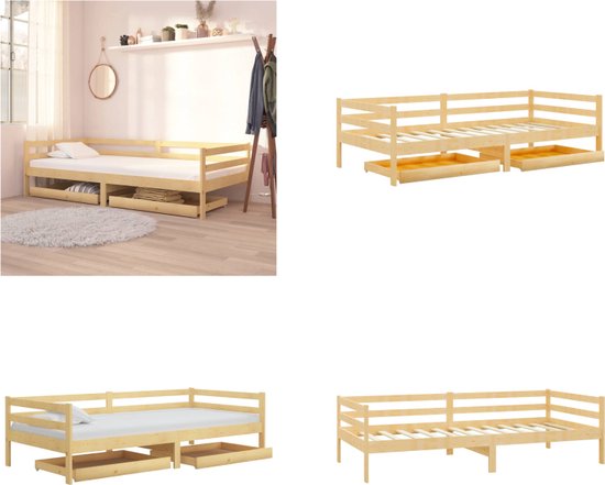 VidaXL Slaapbank grenenhout - Bed - Bed