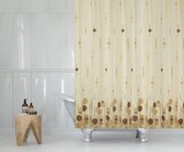 Casabueno - Douchegordijn - 180x200 cm - Badkamer Gordijn - Shower Curtain - Waterdicht -Sneldrogend en Anti Schimmel -Wasbaar en Duurzaam - Bruin