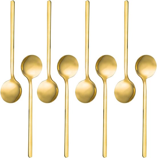 Grote premium zilverwerkset, 16 stuks 6,7 inch theelepels, 18/10