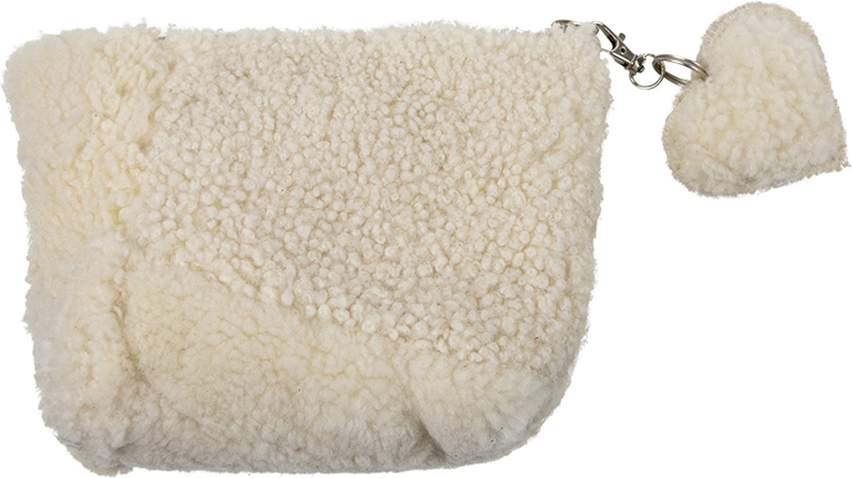 Etui met hartje schapenvacht Mars en More ivlbeh15