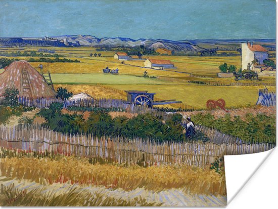 Poster De oogst - Vincent van Gogh