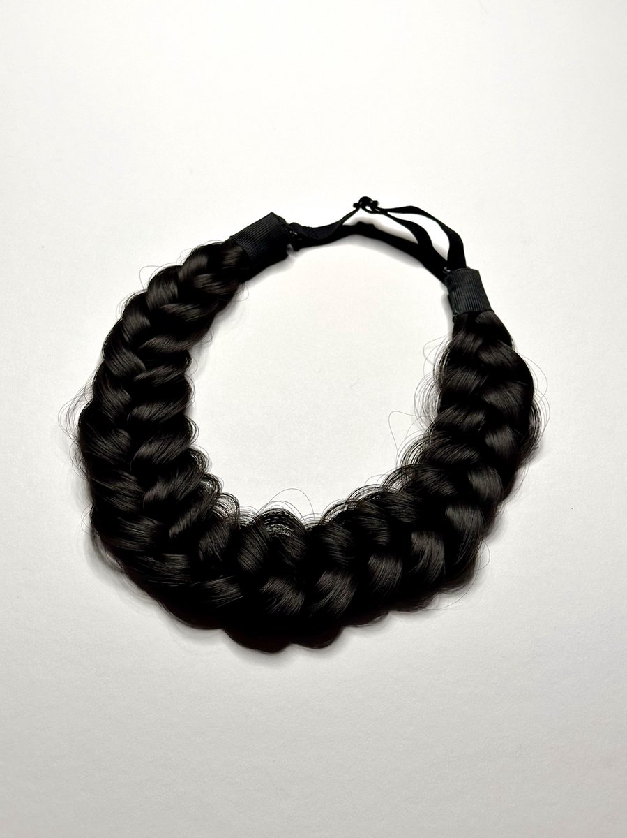 Lovely braids - espresso brown - hair braids - messy - haarband - infinity braids - Haarvlecht band - fashion - diadeem - festival look