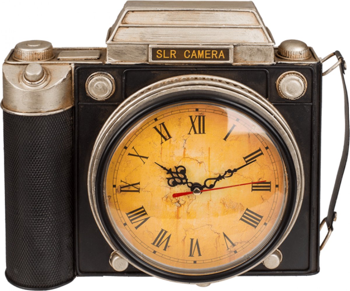 vintage sleutelkastje Camera met een klok - 'merkloos''