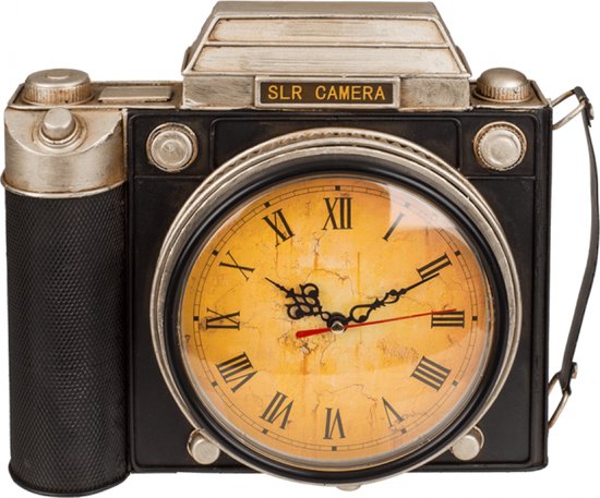 vintage sleutelkastje Camera met een klok