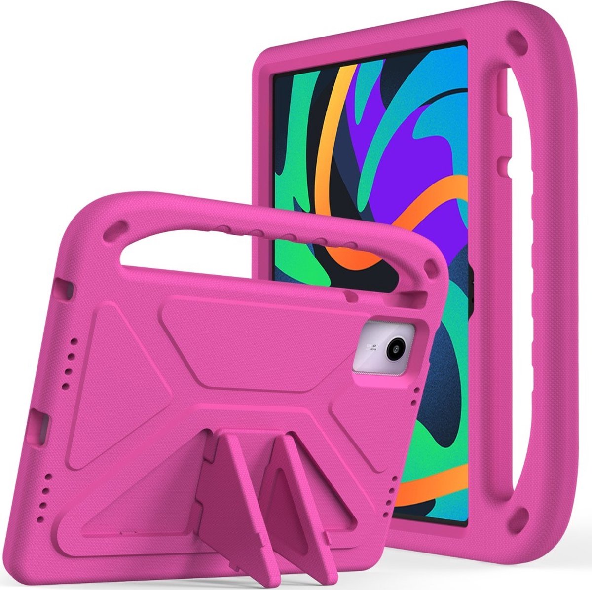 Tablethoes geschikt voor Lenovo Tab M11 Hoesje - ShockProof Kids Case - Roze