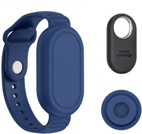 Étiquette intelligente Samsung 2 | bracelet pour enfants | pour la balise intelligente galaxy 2 | résistant à l'eau |bracelet pour enfants |porte-étiquette intelligente |housse pour samsung smarttag 2| Bracelet |Bleu