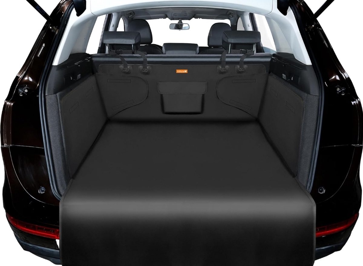 Auto Universele kofferbakbescherming - Honden - Onderhoudsvriendelijk - Met Bumperbescherming - Anti Slip - Wasbaar - Zwart - Mooi Design - Stenberi