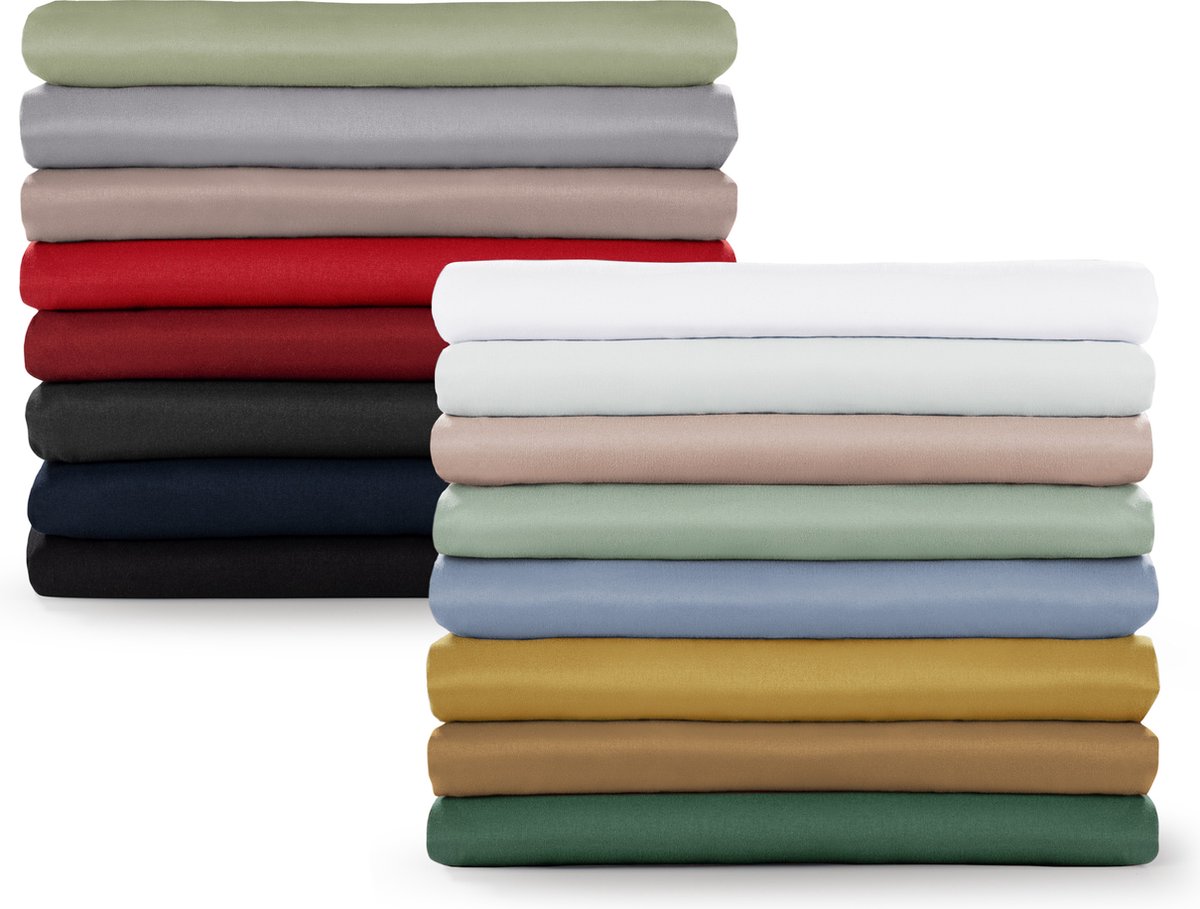 Blumtal Basic Bedlaken Microvezel - 240 x 275 cm - Summer Green - hoeslaken zonder elastiek