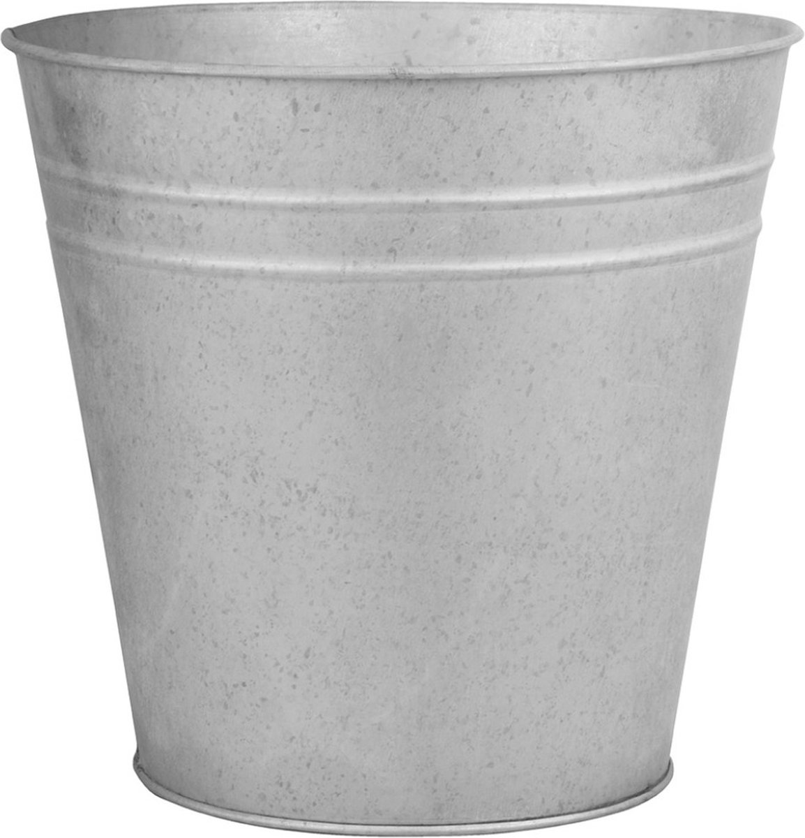 Oud zink bloempot 25 cm