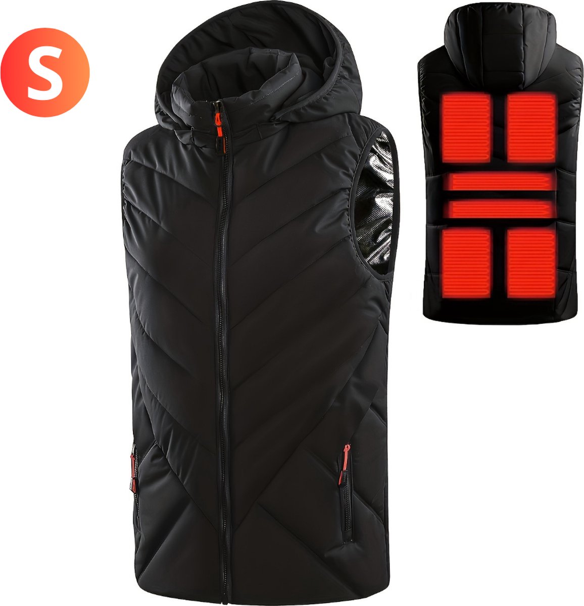 Nivard Verwarmde Bodywarmer Heated Vest Elektrische Bodywarmer Extra Warm – Vrouwen Zwart