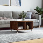 vidaXL - Salontafel - 60x50x36,5 - cm - bewerkt - hout - bruin - eikenkleur