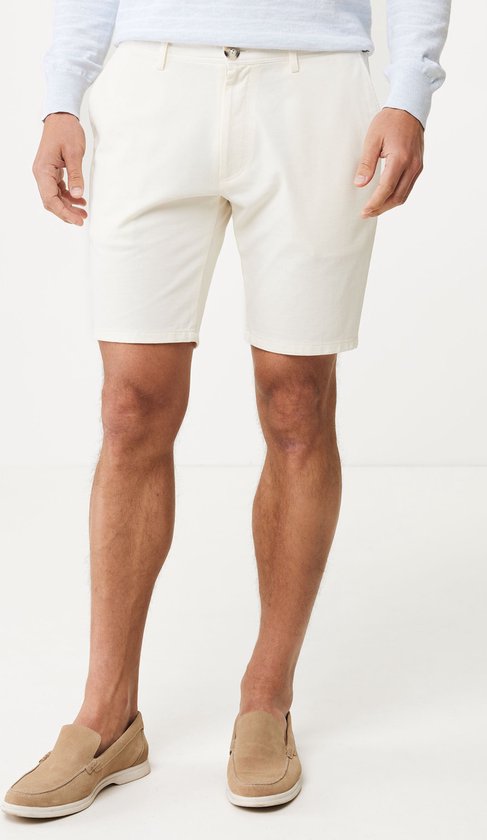 Stretch Chino Shorts Mannen - Off White - Maat L