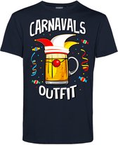 T-shirt Carnavals Outfit | Carnavalskleding heren | Carnaval Kostuum | Foute Party | Navy | maat 3XL