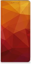 Stand Case geschikt voor Geschikt voor Samsung Galaxy A15 Polygon Red