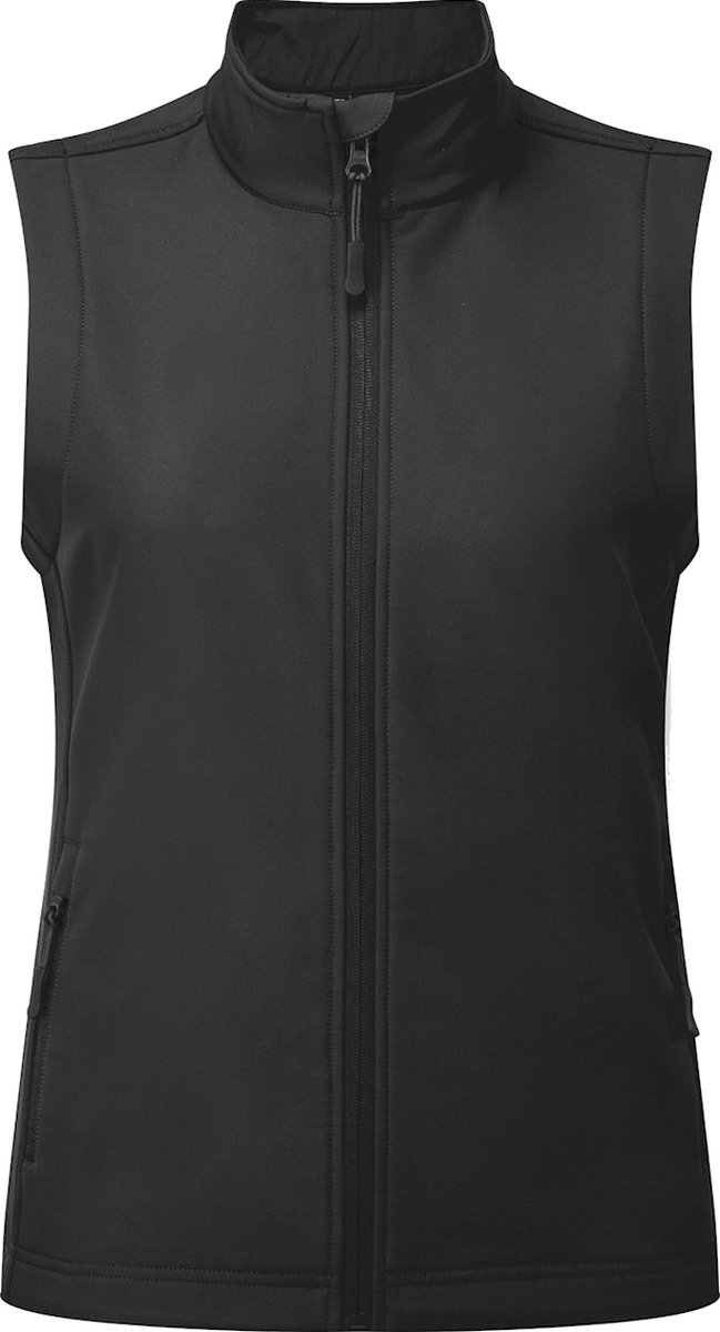 Sara4you Contrast Softshell vest Bodywarmer 14-814 - Vrouw, Zwart, XXL