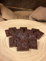 Chocolade cijfer 70 | Getal 70 chocola | Cadeau voor verjaardag of jubileum | Smaak Puur