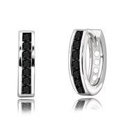 Boucles d'oreilles bijoutier Zwartevalk en argent (rhodiné) avec zircone - 22.112-Z