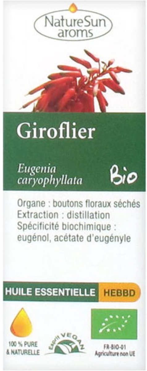 Goedkoopste NatureSun Aroms Kruidnagel (Eugenia Caryophyllata) Etherische Olie Biologisch 10 ml