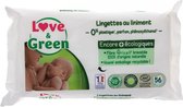 Love & Green Lingettes Frottantes 56 Lingettes