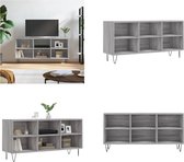 vidaXL Tv-meubel 103-5x30x50 cm bewerkt hout grijs sonoma eikenkleurig - Tv-meubel - Tv-meubelen - Tv Kast - Opbergkast