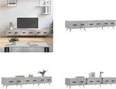 vidaXL Tv-meubel 150x36x30 cm bewerkt hout betongrijs - Tv-meubel - Tv-meubelen - Tv Kast - Opbergkast