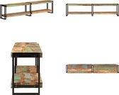 vidaXL Tv-meubel 180x30x40 cm massief gerecycled hout - Tv-meubel - Tv-meubels - Tv-kast - Hifi-kast