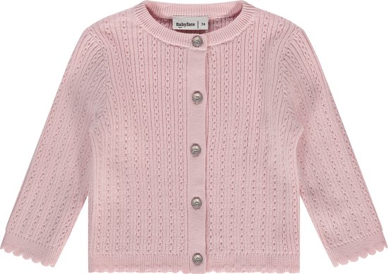 Babyface baby girls cardigan Meisjes Vest - blush - Maat 68