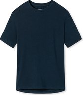 SCHIESSER Mix+Relax T-shirt - dames shirt korte mouwen donkerblauw - Maat: 42