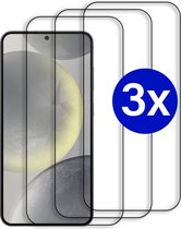 Triple Pack - Screenprotector geschikt voor Samsung Galaxy S21 - Premium - Volledig bedekt - Edge to edge - Tempered Glass - Beschermglas - Glas - 3x Screenprotector - Transparant