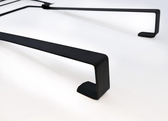 Hangende Organizer Aan De Deur, 6-laags Hangende Plank Met 6 Verstelbare Planken En 2 Haken Metalen Keukenplank Om Op Te Hangen Ideaal Voor Keuken Badkamer Bijkeuken Kast Slaapzaal Zwart