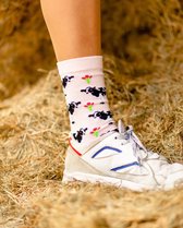Koetjes voor je Voetjes sok | Koe sok | Koesokken | Koeiensok | Boerensok | Melksok | Multi-color | Maat 41-46 | Herensokken en damessokken | Leuke, grappig sokken | Funny socks that make you happy | Sock & Sock