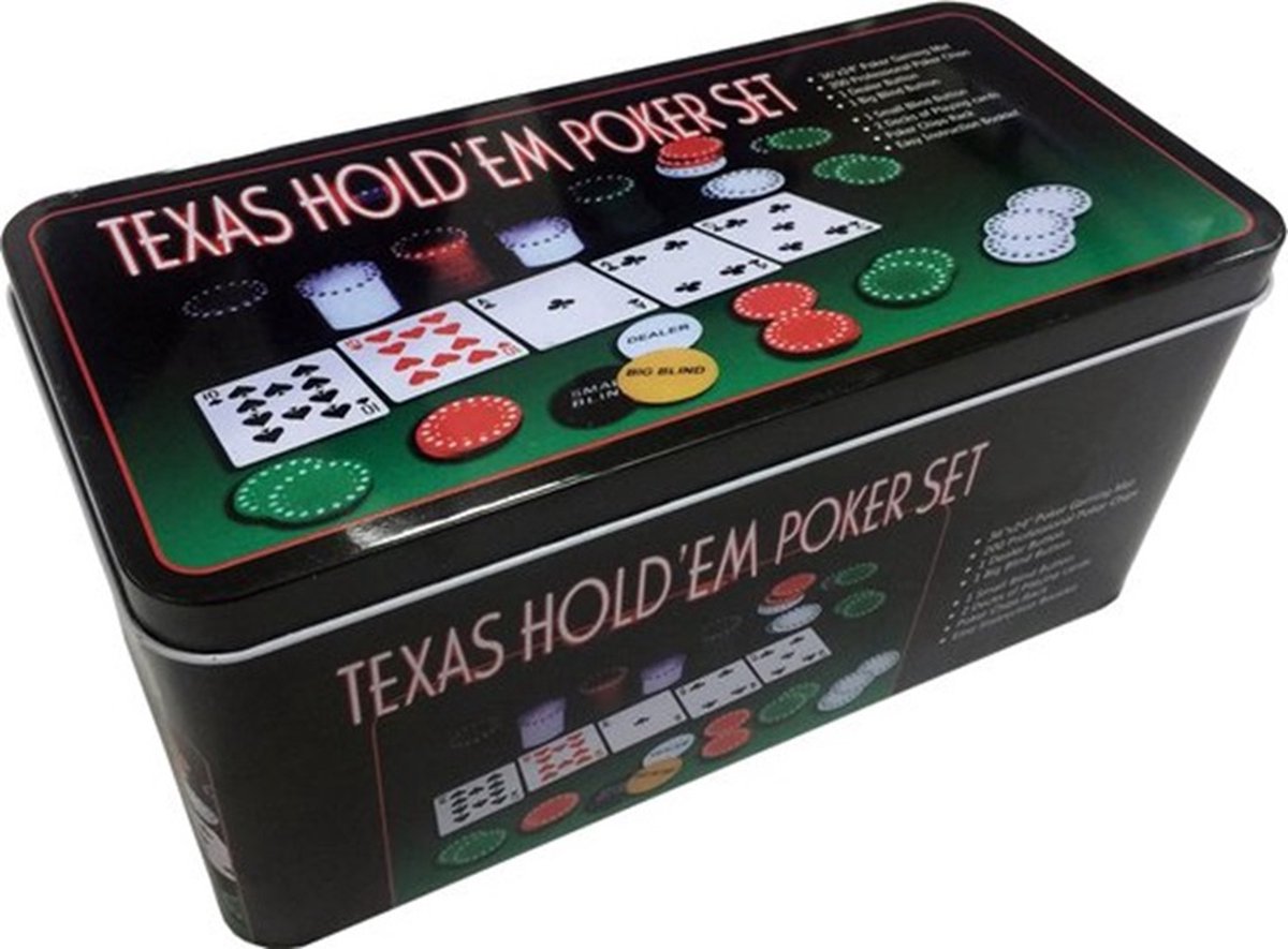thumbnail image 2 of Soom Games - Poker Set For 2-5 Players, Including 110 Chips, Big Blind And Small Blind Keys, Dealer Button, Playing Cards For Texas Holdem, Complete Poker Set 2 of 12
