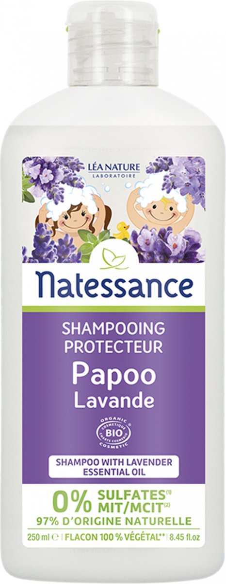 Goedkoopste Natessance Kids Beschermende Shampoo Papoo Lavendel Biologisch 250 ml