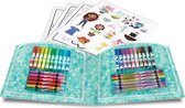 Crayola, Valise créative Gabby's Dollhouse, 40 pièces avec feutres, crayons de cire, coloriages, autocollants, à partir de 5 ans
