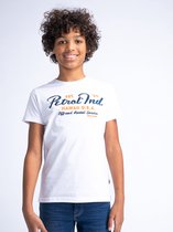 Petrol Industries - T-shirt Garçons avec motif parterre de fleurs - Wit - Taille 140