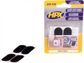HPX Zip Fix klittenband - zwart - 2 sets pads 20 mm x 50 mm