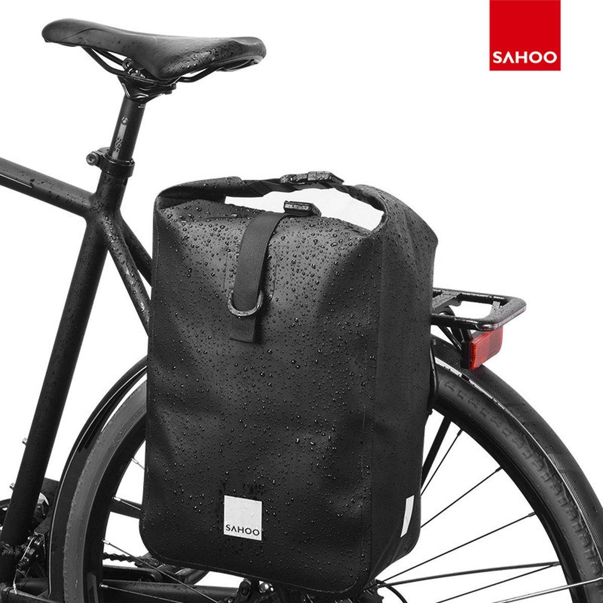 SAHOO - Fietstas - Zwart - Enkele fiets tas - 10 liter -Waterafstotend