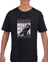 Mbappe - kylian - PSG - T-Shirt - Zwart text wit - Maat L - T-Shirt met witte tekst - Grappige teksten - Cadeau -T-Shirt cadeau - Mbappe - 10 - kylian - PSG - voetbal