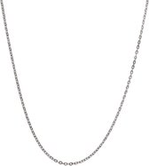 Zentana Zilverkleurigen Ketting - 925 Sterling Zilverkleurig - Halsketting - 55 cm