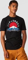 Kings Of Indigo - Darius | Black Mount Fuji - T-shirt Korte Mouwen - Zwart - S