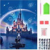 DiverseGoods DIY 5D Diamond Painting volledige boor, ronde diamant kunstkits voor volwassenen, schilderen op nummer voor beginners, geschenken voor kinderen, ouder-kind activiteit ambachten, edelsteen schilderij