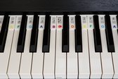 Siliconen Toetsenwijzer piano kleur - verwijderbare stickers