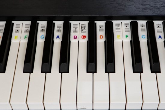 Foto: Siliconen toetsenwijzer piano kleur verwijderbare stickers