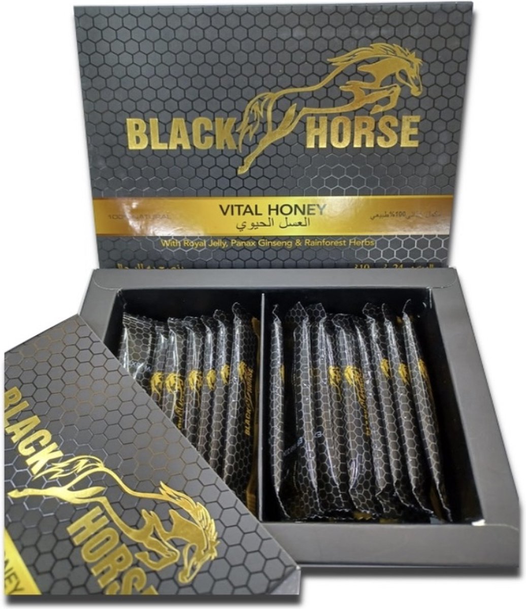 Black Horse Vital Honey naturel améliorant la libido 24 pièces 10g