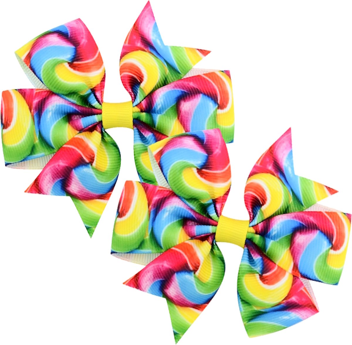 Haarspeld / Haarstrik - Carnaval Swirl | Set van 2 Stuks | Clipsluiting - 8 cm | Fashion Favorite