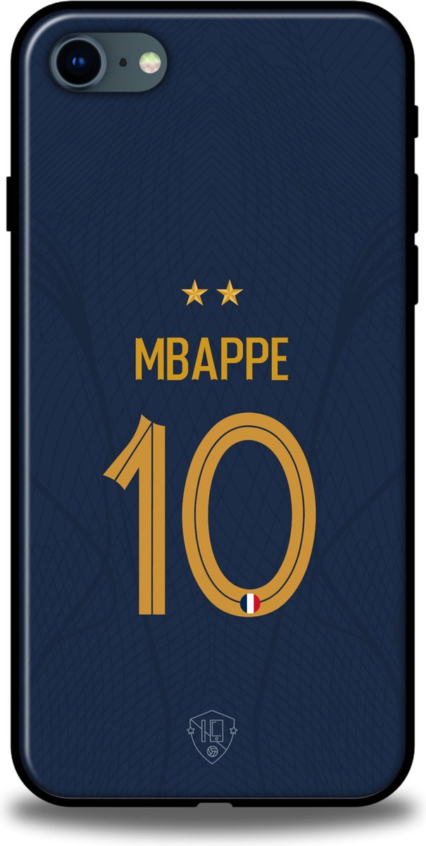 Mbappé Frankrijk telefoonhoesje iPhone 7 / 8 / SE backcover softcase blauw
