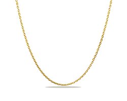 Juwelier Zwartevalk - 14 karaat gouden anker schakel ketting 0.8mm/40cm