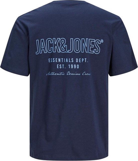 Jack & Jones Jack&Jones Jjgrow Tee Ss Crew Neck Navy Blazer BLAUW XL