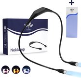 Vestifex® Neklamp Pro - Nekleeslamp - Oplaadbaar - Nek Leeslamp Voor Boek - Flexibele Leeslampje Voor In Bed - Dimbaar - Inclusief Boekenlegger & NL Handleiding